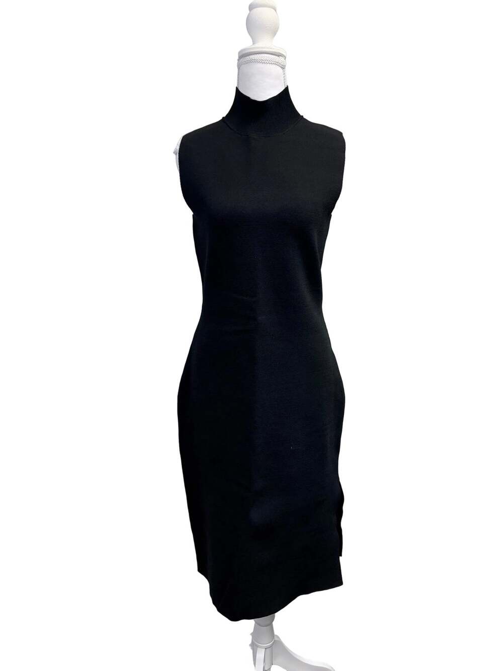House of Harlow Black Mock Neck Midi Dress Medium